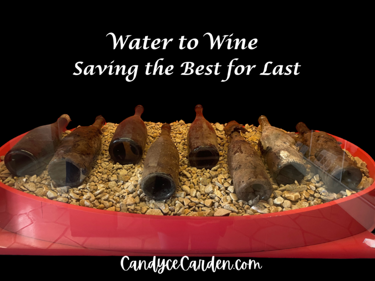 Water to Wine: Saving the Best for Last